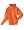 50/50 Hooded Pullover Sweatshirt, Color: Orange, Size: Small