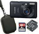 Canon Digital IXUS 100 IS schwarz Digitalkamera inkl. 2.Akku Tasche SDHC 8 GB  MS DS