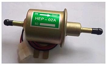 【クリックでお店のこの商品のページへ】汎用 ガソリン 電動 燃料 ポンプ 12V HEP-02A (1個， フリー)： スポーツ＆アウトドア