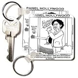 Londons Times Funny Music Cartoons - Bob Dylan Collectible, Knockin On Heaven s Door Ring Doorbell Please - Key Chains
