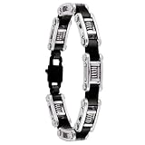 Stainless Steel Men's Invicta Elements Spiral Two-Tone Bracelet