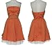 LA BELLE Strapless Sateen Party Dress