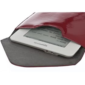 M-Edge Icon Patent Leather Kindle Sleeve (Fits 6" Display, Latest Generation Kindle), Purple