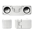 Portable Folding Speakers for iPods & MP3 Players - White (discontinued by manufacturer)