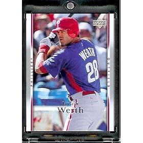 2007 Upper Deck Baseball Card #877 Jayson Werth Phillies Mint Condition In Protective Display Case ! 2007 Upper Deck Baseball Card #877 Jayson Werth Phillies - Mint Condition - In Protective Display Case !