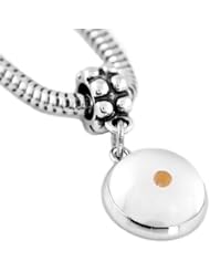 Sterling Silver Amulet of Faith Mustard Seed Dangle Bead Charm