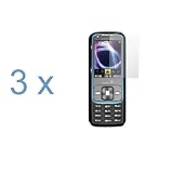 Durable Clear Reusable LCD Screen Protector - 3 Packs for Sprint Samsung Rant M540 Cell Phone