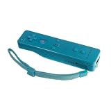 Blue Remote Controller for Nintendo Wii + Case + Wrist Strap
