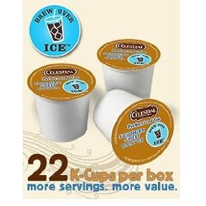 Green Mountain Coffee Celestial Seasonings Southern Sweet Perfect Iced Tea K-Cup Portion Pack for Keurig K-Cup Brewers 22-Count