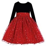 Baby Little Girls Clothing RED SPARKLE Christmas Holiday Dress LITO Girl 12M-12