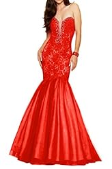 Natural   Waistline Floral Print Applique Lace-Up Mermaid Sweetheart Tulle Evening Dress/Prom Dress 