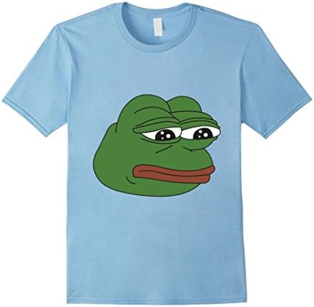 Pepe Frog Meme T-Shirt - Male Small - Baby Blue