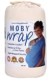 Moby Wrap Organic 100% Cotton Baby Carrier, Beautiful Life