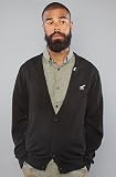 LRG Core Collection The Core Collection Cardigan in Black,Sweaters for Men