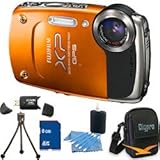 Fujifilm FINEPIX XP30 14 MP Waterproof Digital Camera 5x Zoom Lens (Orange) ....