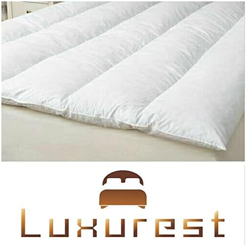Feather Bed | Pillow Top Mattress Topper | Free Cover Included | This Luxurious Mattress Pad Is the Perfect Addition to Your Current Mattress. (California King)
