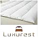 Feather Bed | Pillow Top Mattress Topper | Free Cover Included | This Luxurious Mattress Pad Is the Perfect Addition to Your Current Mattress. (Queen)