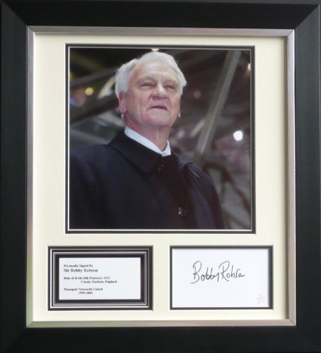 Sir Bobby Robson Hand Signed Newcastle United Photo Display