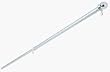 Valley Forge 60733 6' Brushed Aluminum Pole
