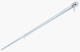 Valley Forge 60733 6' Brushed Aluminum Pole