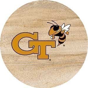 Thirstystone Natural Sandstone Set of 4 Coasters Georgia Tech