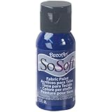 DecoArt SoSoft Fabric Acrylics Paint, 1-Ounce, Primary Blue
