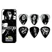 Dunlop - bobpt03m - Bo�te de 6 m�diators Medium diff�rents Bob Marley silver serie