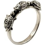 Walking Turtles - Sterling Silver Ring