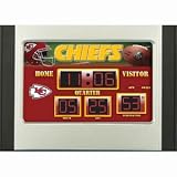 Kansas City Chiefs NFL Scoreboard Desk & Alarm Clock