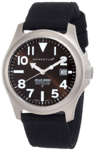 Momentum Men's 1M-SP00C6B Atlas Ti Brown Dial Black Cordura Band Watch