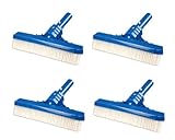 4 Hydrotools 8235 Swimming Pool 10" Pro Floor Wall Brushes with Nylon Bristles