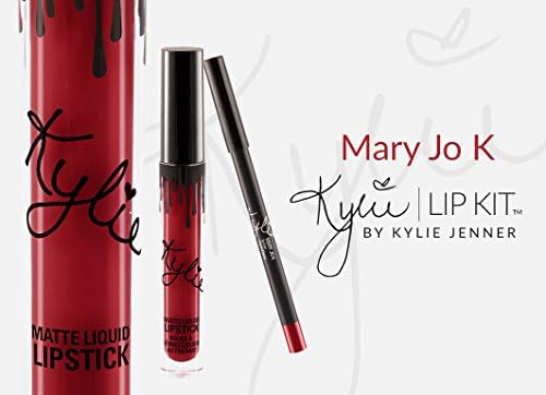 Kylie Jenner Matte Liquid Lipstick &amp; Lip Liner Makeup Lip Kit Set (Mary Jo K)