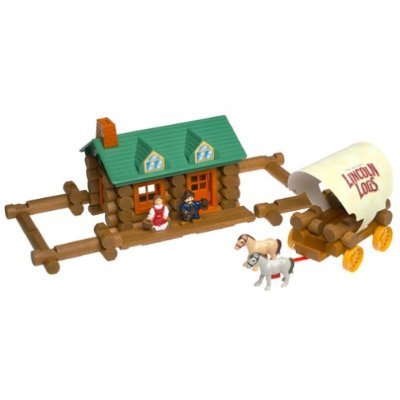 Childrens Toyshop  Toys : K'NEX Conestoga Homestead Lincoln Logs Building Set