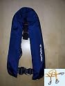 Vollautomatische Rettungsweste Schwimmweste in Blau mit Lifebelt und Sorgleine "Euro Spring Plus" 150N und Füllkit & 1 Inspektion gratis