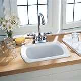 American Standard 7182.803.345 Chandler Americast Three Hole Island Sink, Bisque