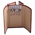 Leatherbay Leather Double Sided Key Case - Antique Tan
