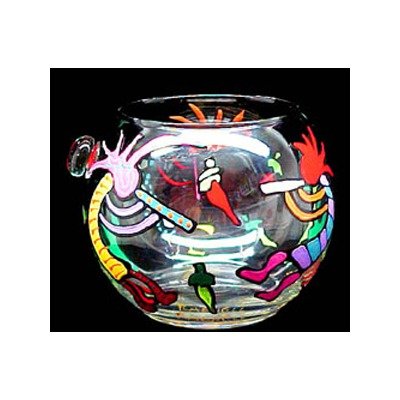 Chilies & Kokopelli Design with candle