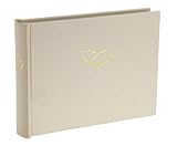 Semikolon Wedding Small Bound Linen Photo Album, Cream Pages, Beige (03017WR)