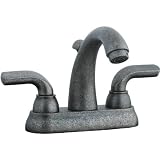 Cifial 295.115.D20 Distressed Nickel Stone Mountain Double Handle Widespread Lavatory Faucet with Me