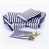 from Paper Bags Blue Candy Stripe Paper Bags - 5 x 7 - (1 pack  100 bags)