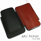 アークデザイン　イタリアンレザー・スマートフォンケース【レッド×ブラック】iPhone 4/Xperia arc/Xperia acro等に対応の汎用タイプ