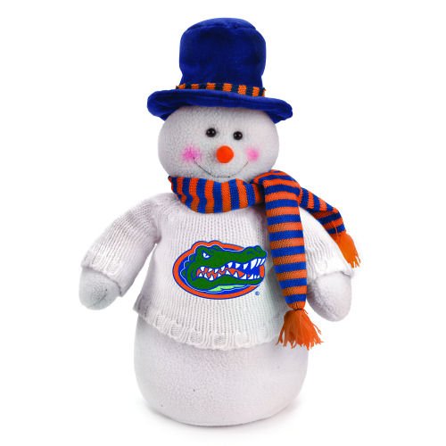 18 NCAA Florida Gators Snowman Decoration Dressed for Winter