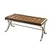 Acme Furniture 96414 Royce Bench, Brown PU & Chrome