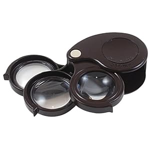 【クリックで詳細表示】コンテック 【MAFYLASS ルーペコレクション 調べるシリーズ】 精密三重鏡 (ブラウン) LP-31G