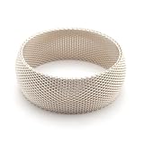 Silver Mesh Domed Bracelet by Sarah Cavender