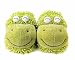Plush Fuzzy Friends Slippers Frog 10