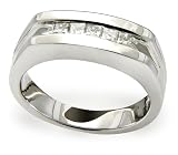 14k Choice of White or Yellow Gold Diamond Men's Ring (1/2 cttw, H-I Color, I1 Clarity)