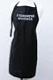 Black Embroidered Apron "I Conquered Anorexia"