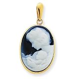 14k New Arrival III Agate Cameo Pendant