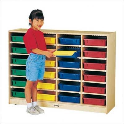 24 Paper-Tray Cubbie Trays: Colored